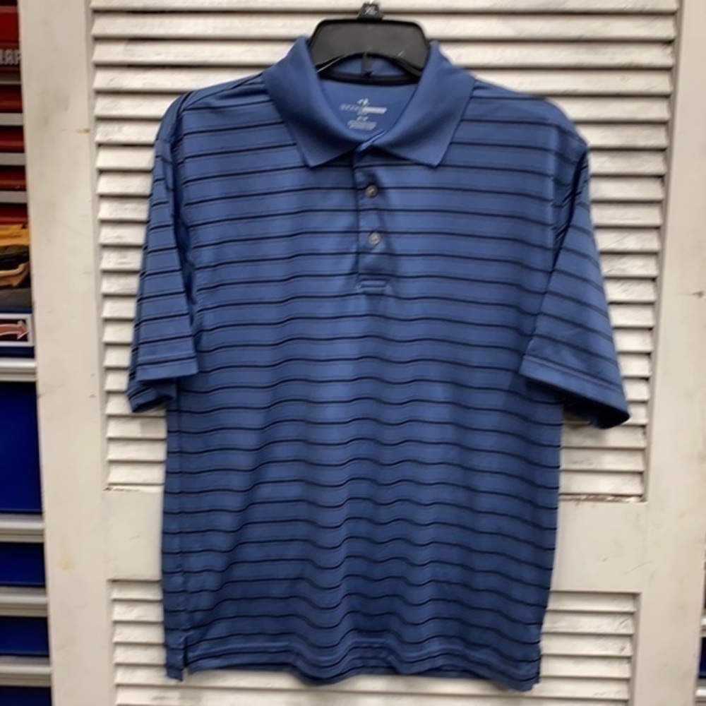 Grand Slam Golf Polo Shirt size Medium Blue Stripe